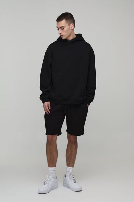 Basic Slim Fit Jersey Short - Image 4