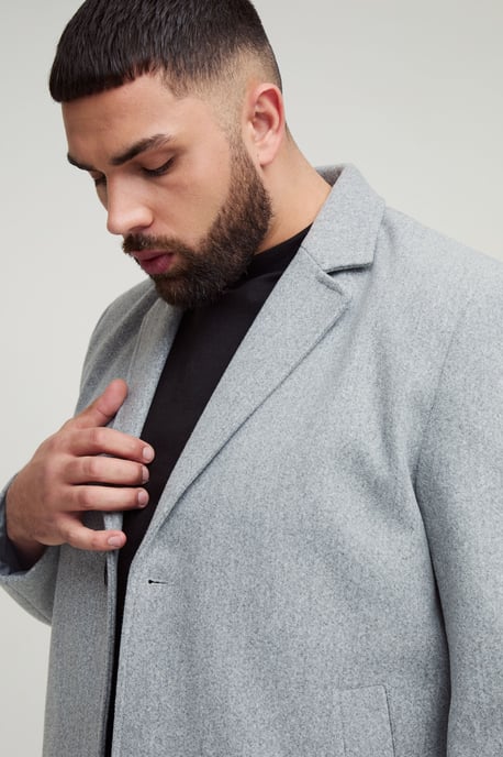 Plus Boxy Oversized Overcoat - Image 3