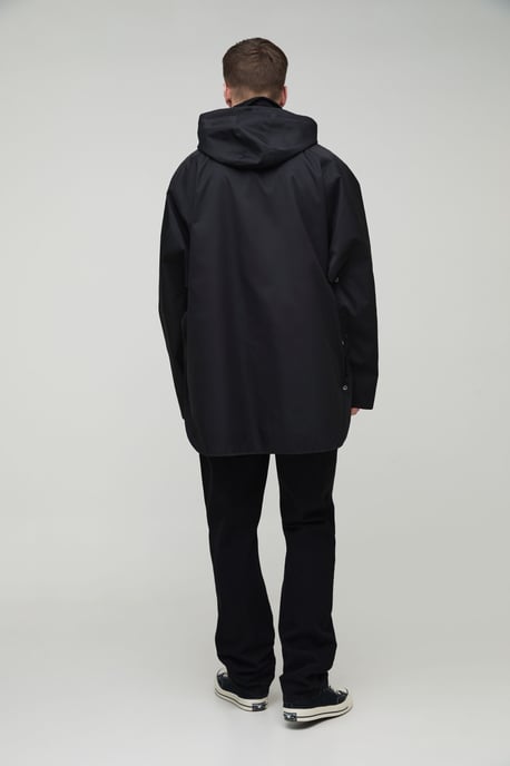 Tall Cord Collar Oversized Hooded Parka Jacket - Image 2