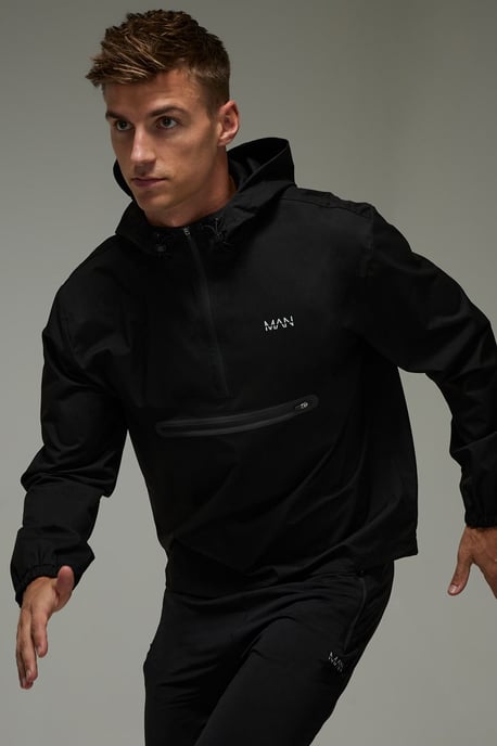 Man Active Regular Fit Half Zip Windbreaker - Image 3