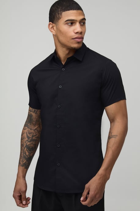 Stretch Fit Short Sleeve Shirt - Image 1