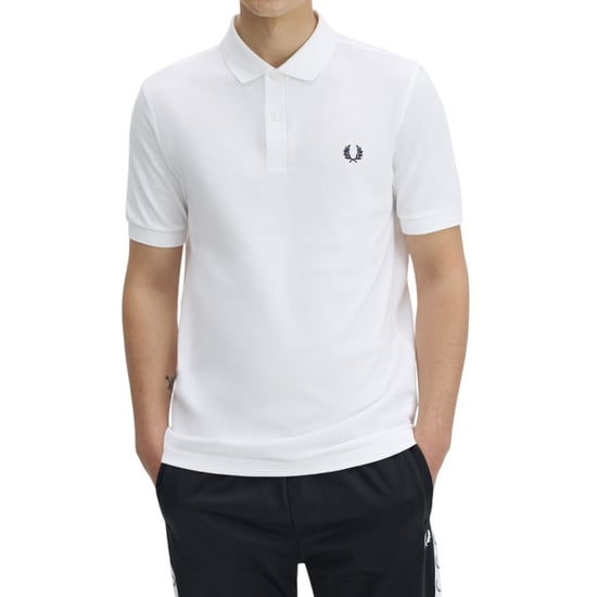 Fred Perry Mens M6000 Plain Polo Shirt White - Image 4