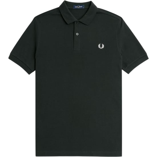 Fred Perry Mens M6000 Plain Polo Shirt Night Green - Image 1