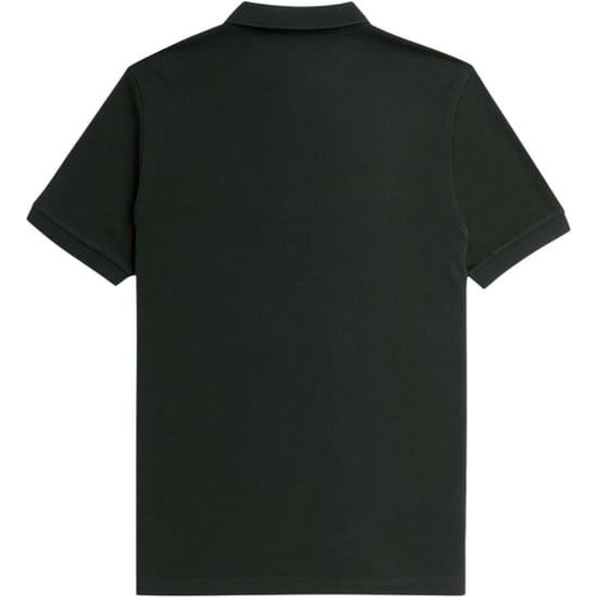 Fred Perry Mens M6000 Plain Polo Shirt Night Green - Image 3