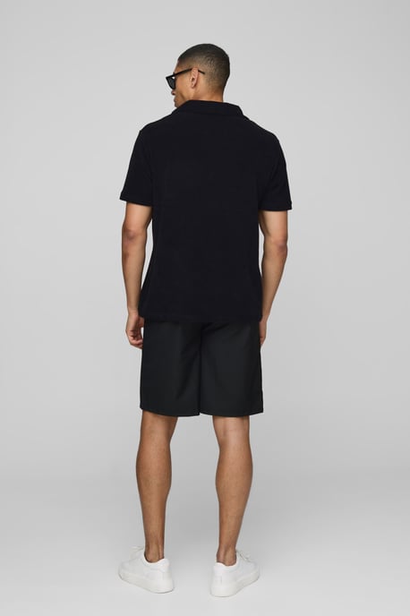 Regular Pocket Detail Toweling Revere Polo - Image 2