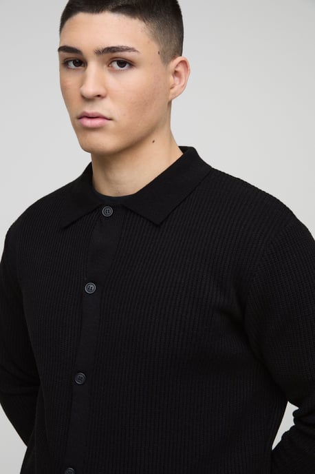 Regular Collared Knitted Shirt - Image 3