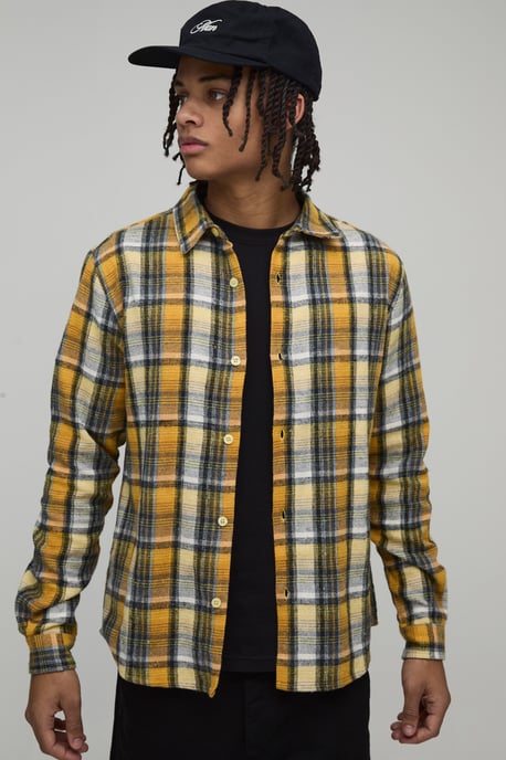 Regular Fit Brushed Check Shirt - Image 1