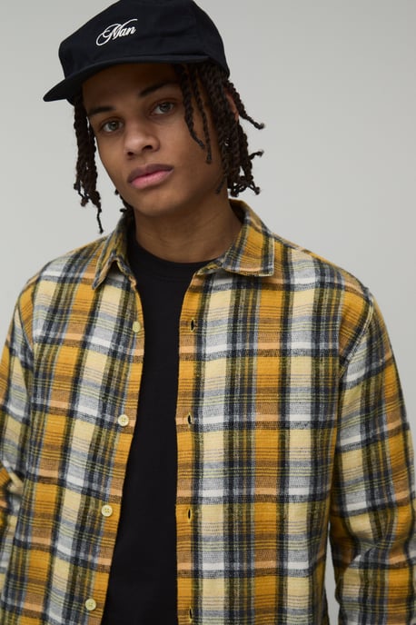 Regular Fit Brushed Check Shirt - Image 3