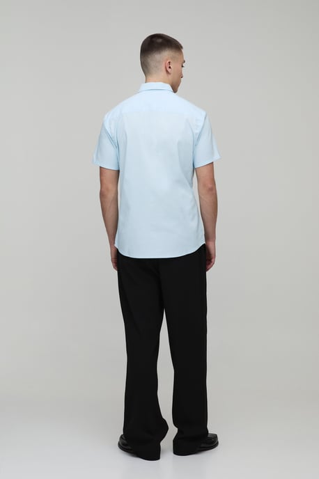 Slim Fit Short Sleeve Cotton Shirt - Image 2