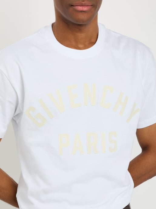 Applique Logo T-Shirt in White - Image 5