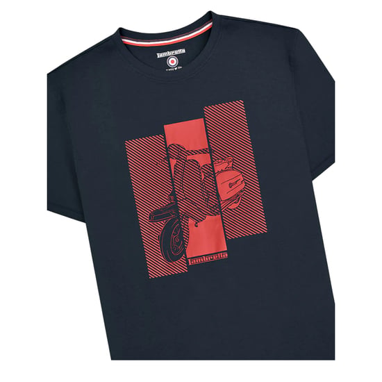 Lambretta Unisex Volwassen Scooter T-Shirt (Marineblauw) - Image 5