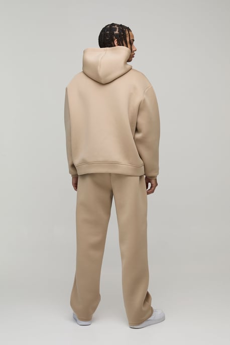 Oversized Boxy Bonded Scuba Hoodie - Image 2