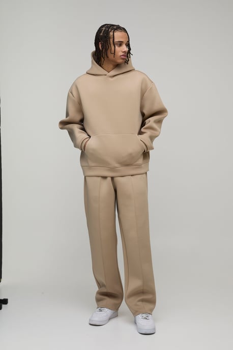 Oversized Boxy Bonded Scuba Hoodie - Image 4