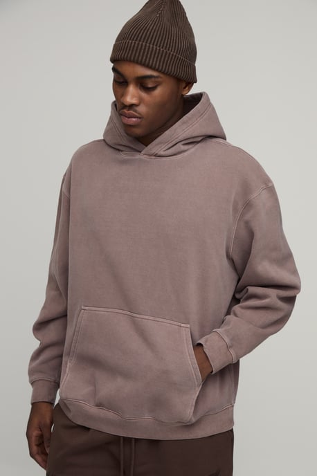 Oversized Washed Western Printed Hoodie - Image 3