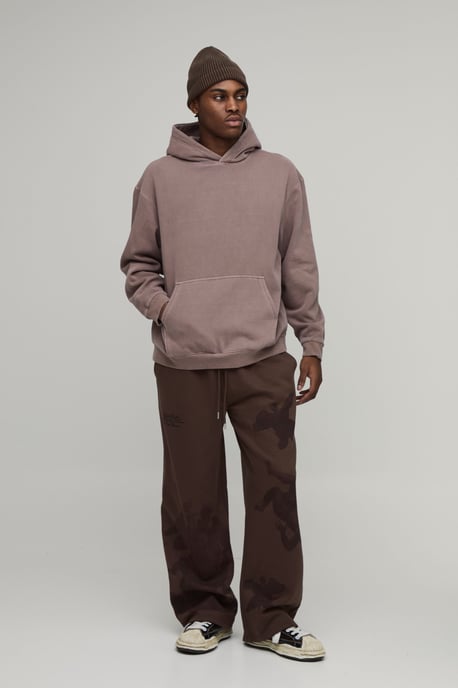 Oversized Washed Western Printed Hoodie - Image 4