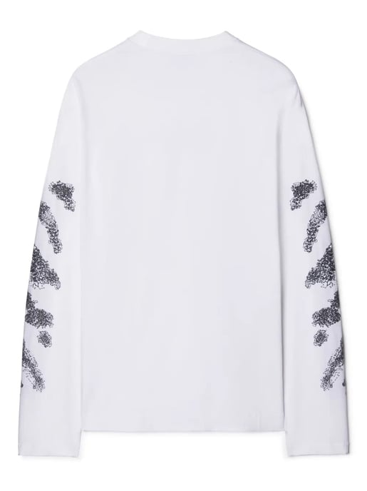 Diags Bit Book Sweatshirt in White - Image 2