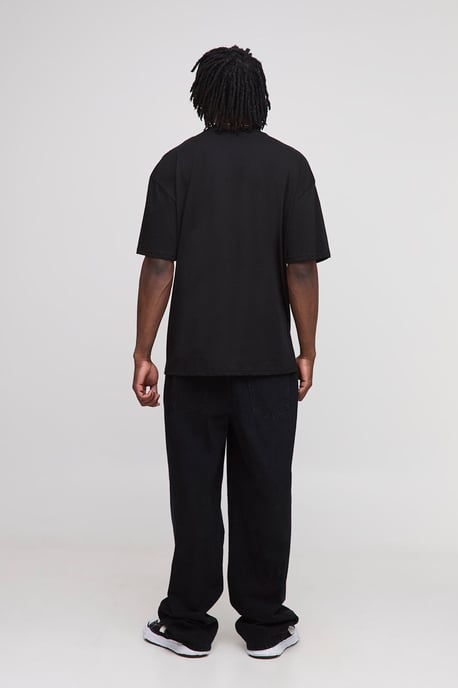 Tall Oversized Cross Embroidery T-Shirt - Image 2