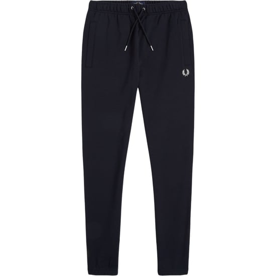 Fred Perry Mens Loopback Cuffed Joggers Navy - Image 1