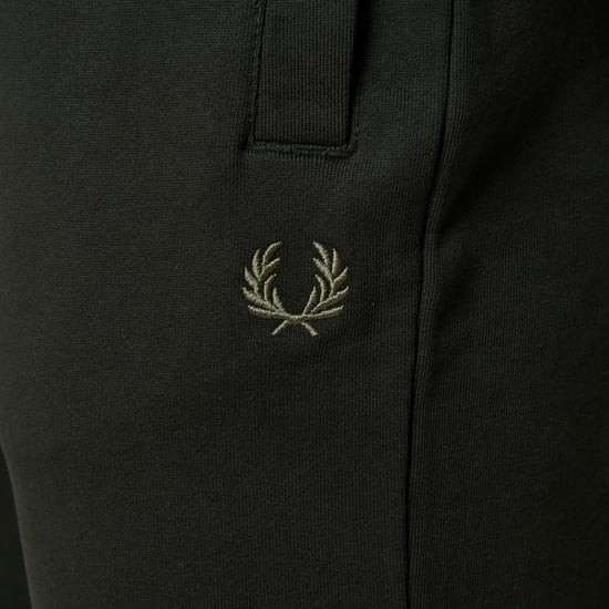 Fred Perry Mens Loopback Cuffed Joggers Green - Image 3