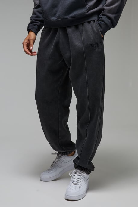 Training Dept Washed Pin Tuck Oversized Jogger - Image 1