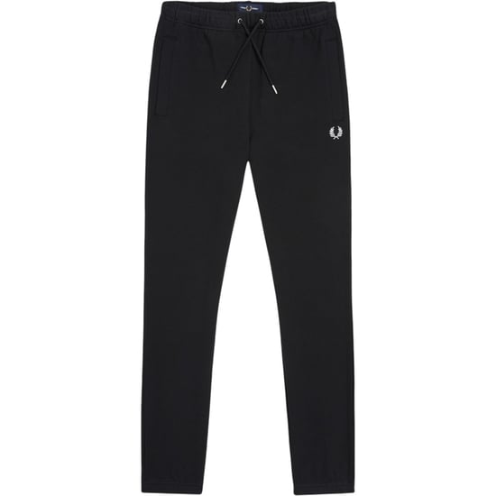 Fred Perry Mens Loopback Cuffed Joggers Black - Image 1