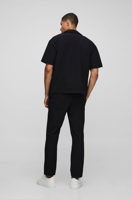Regular Fit Technical Stretch Shirt & Tapered Trouser Set - Image 2