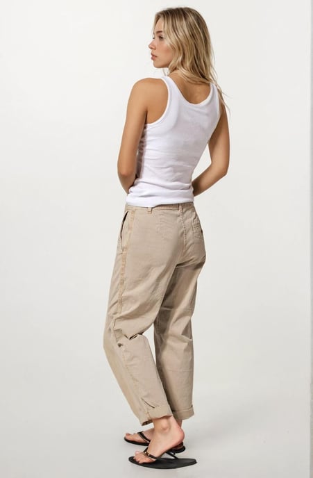 Tapered Ankle Grazer Chino Trousers - Image 3