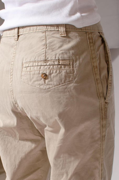 Tapered Ankle Grazer Chino Trousers - Image 6