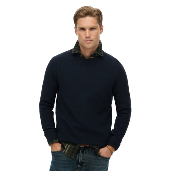 Superdry Cotton Texture Jumper Knitted Jumper - Image 2