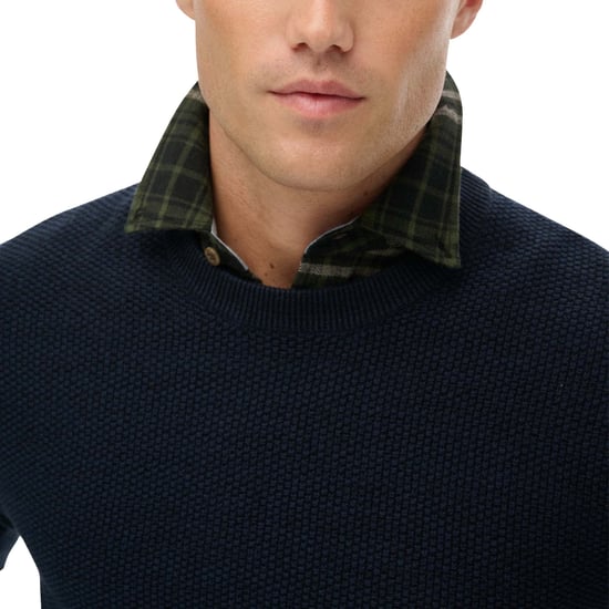 Superdry Cotton Texture Jumper Knitted Jumper - Image 3