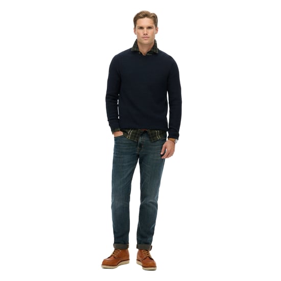 Superdry Cotton Texture Jumper Knitted Jumper - Image 4