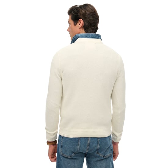 Superdry Cotton Texture Jumper Knitted Jumper - Image 3