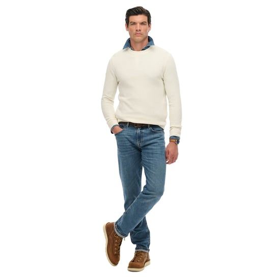 Superdry Cotton Texture Jumper Knitted Jumper - Image 5