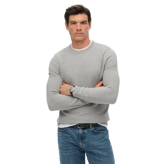 Superdry Cotton Texture Jumper Knitted Jumper - Image 3