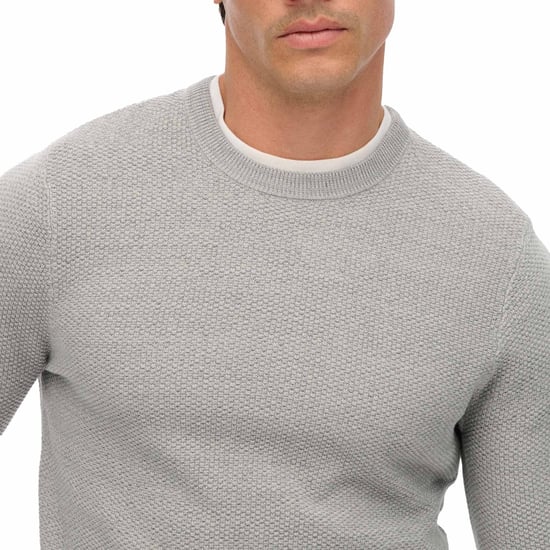 Superdry Cotton Texture Jumper Knitted Jumper - Image 4