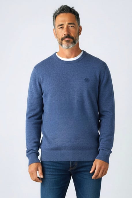 Crew Neck Wool Blend Jumper - Image 1