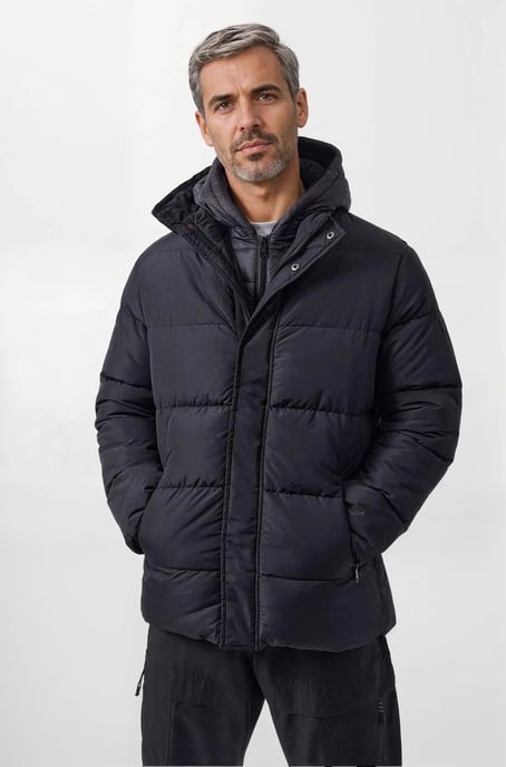 Fleece Lined Puffer Jacket - Image 1