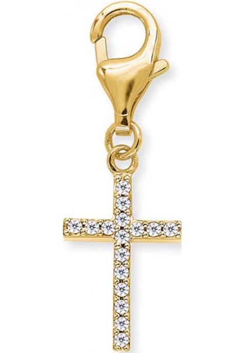 Engelsrufer ERC-LILCROSS-ZI-G Ladies Cross Charm - Image 1