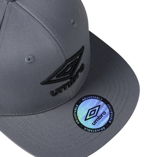 Umbro Platte Snapback Baseball Cap (Grijs) - Image 3