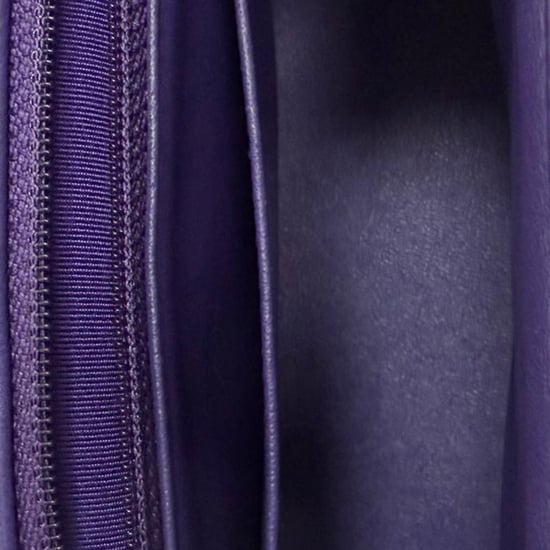 Chanel Mini Classic Square Flap Shoulder Bag in Purple Lamb Leather - Image 6