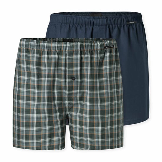 Schiesser Webware Woven Boxer Shorts - Image 1
