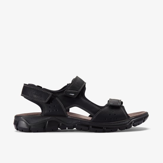 Napoli Tide Black Sandals - Image 1