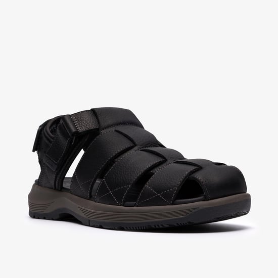 Guideview Cove Black Leather Sandals - Image 4