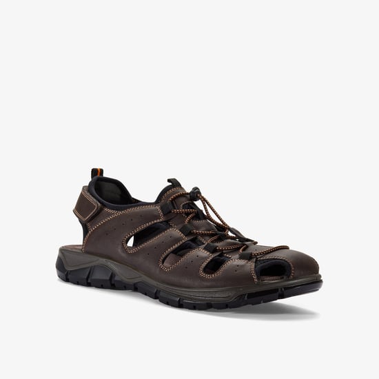 Napoli Fish Black Sandals - Image 5