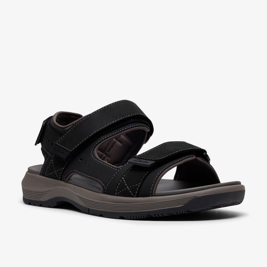 Guideview Trek Black Leather Sandals - Image 4