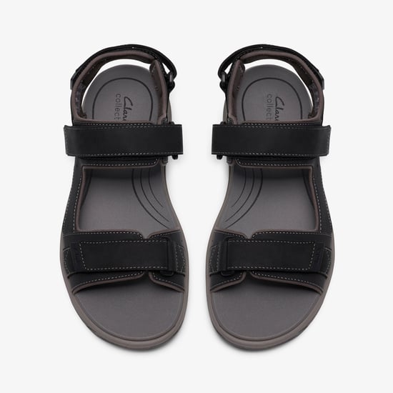 Guideview Trek Black Leather Sandals - Image 6