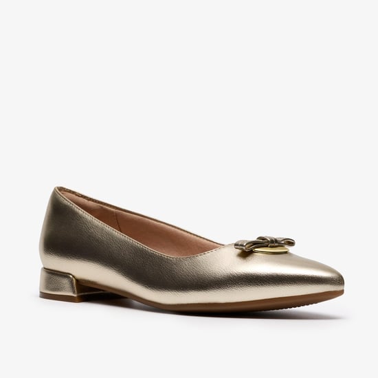 Natalyn Trim Gold Metallic Shoes - Image 4
