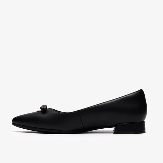 Natalyn Trim Black Leather Shoes - Image 2