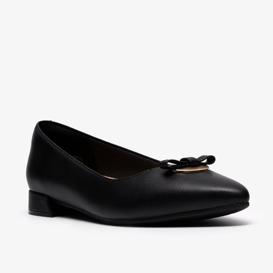 Natalyn Trim Black Leather Shoes - Image 4