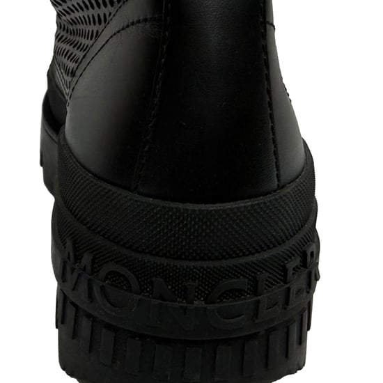 Moncler Carinne Perforated Ankle Boots in Black Leather - Image 5